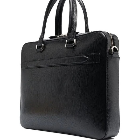 Ferragamo Revival Double Gancio Leather Briefcase Retail $1990 - Picture 2 of 5